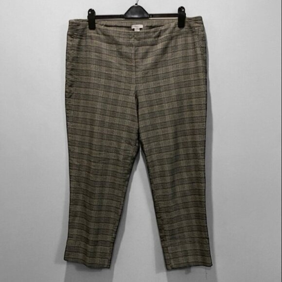Carolina Belle Plaid Ankle Pants Size 20W - Picture 2 of 14